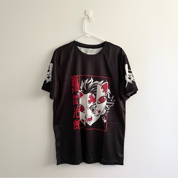 T-shirt Demon Slayer Akaza Upper Moon 3 - Kimetsu No Yaiba - Taille S à 5XL - Noir - Neuf Avec étiquettes